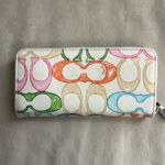 Coach 👜 Scribble Signature Multicolor Shoulder Bag & Wallet Set Photo 12