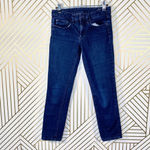 Tory Burch Cropped Skinny Jeans in Medium Wash Photo 2