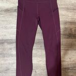 Fabletics Oasis PureLuxe High-Waisted 7/8 Legging in Burgundy Photo 2