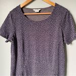 Boden Dandelion Short Sleeve Pocket Dress in Gray and Purple Size Size 8 Long Photo 3