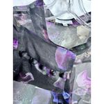 Equipment New Dark Floral Print 100% Silk Shirt Long Sleeved Md-Long Blouses Lg Photo 4