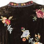 Johnny Was Sisilia Embroidered Velvet Peasant Blouse and cropped pant set NWT Photo 10