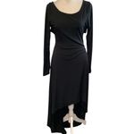 Venus  Black Sexy Backless Long Sleeve Dress Size M Photo 2