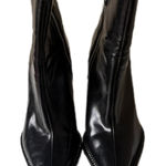 ZARA  Rhinestone Trim Elegant Black Pointed Toe Women's Ankle Boots Photo 0