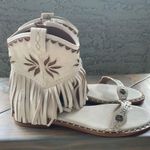 Ash Free People X  Dakota Fringed White Sandals Photo 2
