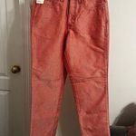 FINAL PRICE NWT Vintage Reflect Jeans Straight Wide Leg High Waisted Red Size 6 Photo 0