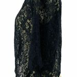 Pout Sexy Black Floral Lace Top Open Front Lingerie Small Photo 2