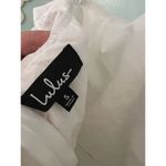 Lulus  Halter White purely simple ruffle mini Dress Size Small NWT Photo 4