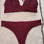 H&M Burgundy Bikini Bottoms Photo 2