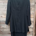 Leslie Fay Vintage  Black Pinstriped Suite Dress Size 10 Photo 3