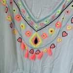 Primark Women’s Pale Green Embroidered Swim and Beach Coverup Sz M Photo 7