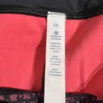 Lululemon Outrun 17" Crop Leggings. Color Shatter Weave Dust Coral Plum Size 10 Photo 3