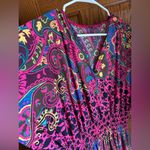 L/XL Flutter Sleeve Maxi Dress Long Hot Pink Size L Photo 2