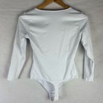 Free People Intimately  White Long Sleeve Bodysuit Photo 2