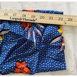 Roller Rabbit NWT  Blue Kori Floral Nyana Tropical Rolled Up Sleeve Shirt Sz S Photo 7