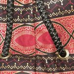 Gold, Maroon and Black Backpack with Modern Flair Pink Photo 3