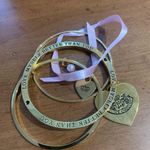 Juicy Couture Retro Love Myself Better than You Green White Gold Bangle Bracelet Photo 5