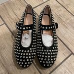 Flat Shoes Rhinestones Flats Studs Flats Strap Flats Espadrilles Loafers Mocasin Shoes Black Size 7 Photo 3