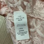 Vintage Pink Lace Floral Peplum Tank Top Sleeveless V Neck Women's Size L Photo 6