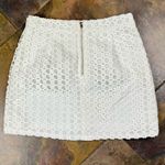 After Market  Women’s White Eyelet Mini Skirt Large Photo 6