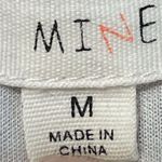 Anthropologie Mine Print Crop Top Womens Size M Black White Split Shoulder Strap Photo 3