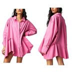 We The Free Free People Freya Poplin Top in Pink Size Small NWT Photo 1