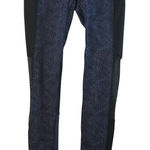 CALIA by Carrie Underwood Leggings Black Blue Snake Print Mesh Panel XS Photo 0