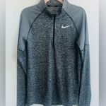 Nike Gray Quarter-Zip Athletic Top Size S Photo 0