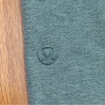 Lululemon Wunder Under Crop (Roll Down) *Cotton in Heathered Fatigue Green Photo 4