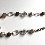 Women's Fashion Statement Beaded Earth Tone Adjustable Necklace Brown Photo 7
