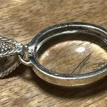 Sterling Silver Clear Quartz Oval 925 Pendant Photo 10