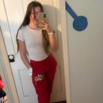 Disney BNWT  red Christmas jogger sweatpants  Photo 1