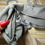 Aerie ‎ Bandeau Ribbed Button Front Gray Lounge Bra XL Bralette Comfy Adjustable Photo 3