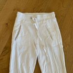 The Range  - Ribbed Cotton Blend Track Pants in White Photo 1