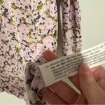 ZARA  FLORAL PRINT MOCK NECK MINI DRESS PINK PURPLE medium Photo 5