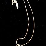 Ny Collection Silver with Tigers Eye colored Stone pendant NY necklace Photo 0