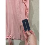 Melrose and Market Pink Tie Front Top Short Sleeve Blouse Womens Size M Photo 3