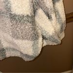 Perch Teddy Plaid Shirt Jacket Shacket Grey White Plus 1X Gray Photo 5