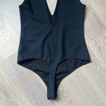Free People Black V Neck Bodysuit Photo 5
