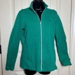 Tommy Bahama ARUBA Sweatshirt Women's Small Green 1/2 Zip Jacket $128 Photo 0