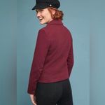 Anthropologie Cartonnier Burgundy Single-Button Blazer Jacket Photo 2