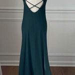 Vintage 90s Night Way Emerald Green Strappy Back Slip Dress Gown 4 XS Green Photo 1