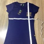 G-Star Women's Dark Blue Tee with Yellow Accents - Size XS - NWT Photo 4