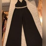 Alice + Olivia Black Sequined Jumpsuit. SZ 6 Photo 0