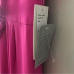 Julia Jordan  Fuchsia Pink V Neck Tie Waist Jumpsuit NEW Photo 5