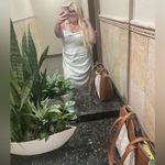 Floerns Plus Size Satin Spaghetti Strap Cowl Neck Wrap Dressββββββ White Photo 10