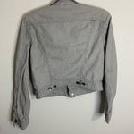 Club Monaco  grey wash crop denim jacket size medium Photo 1