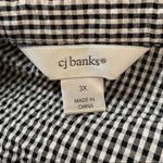 cj banks 3X  Gingham Sleeveless Button Down Blouse Photo 4