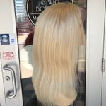 Fulllace Human hair blonde 613 Remy silky lace Wig Photo 5