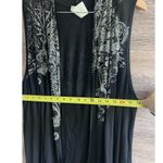 Vocal Y2K Vintage Duster Vest Sz Large  Studded Embellishment Black Rock 2000’s Photo 6